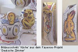 Bildausschnitt 'Küche' aus dem Fayence-Projekt 'Deutsche Zimmer'