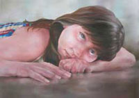 Simone Haack, o.T., 2004, 140 x 190 cm, Öl auf Nessel